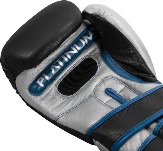 Title Boxing Platinum Perilous Mănuși de box din piele naturală pentru competiție negre