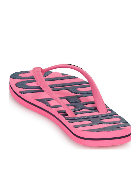D1 Ovin Vintage Vegan Flip Flop Șlapi Damă Roz/Negri