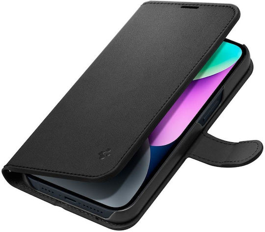 Spigen Wallet S Synthetic Leather Black (iPhone 14)