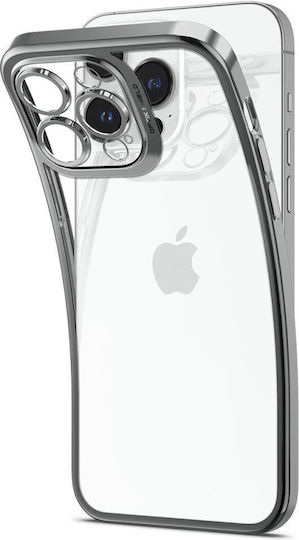 Spigen Optik Crystal Back Cover Silicon Chrome Gray (iPhone 14 Pro Max)