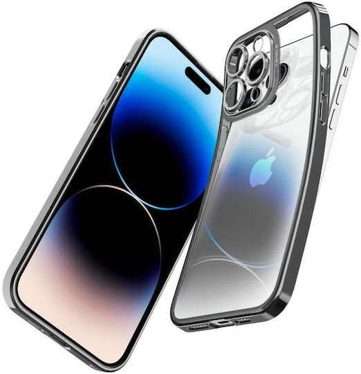 Spigen Optik Crystal Back Cover Silicon Chrome Gray (iPhone 14 Pro Max)