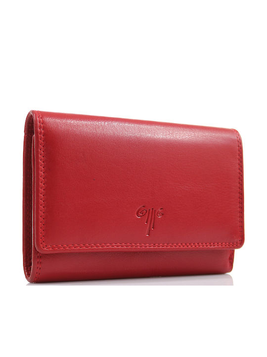 350 Small Leather Women's Wallet Classic Red