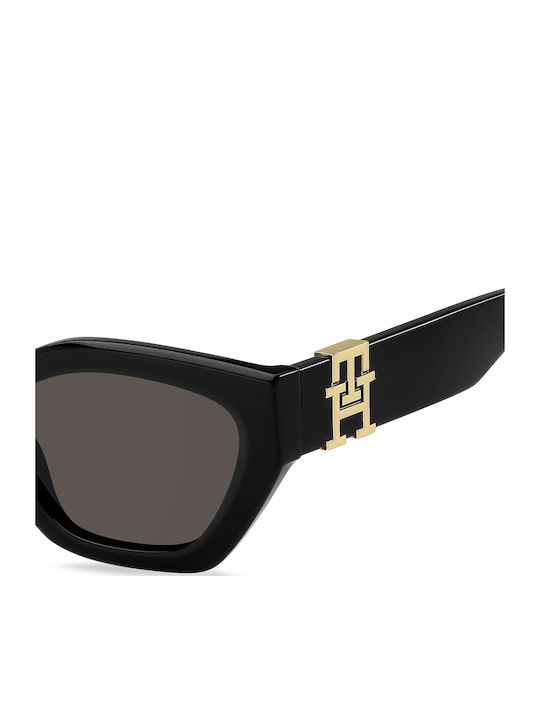 Tommy Hilfiger Women's Sunglasses with Black Plastic Frame and Black Lens TH1979/S 807/IR