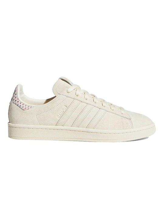 Adidas Campus Γυναικεία Sneakers Cream White / Trace Pink / Trace Scarlet