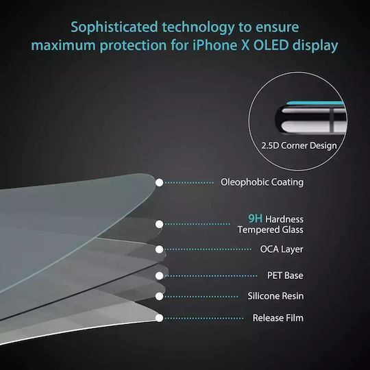 3D Vollkleber Vollflächig gehärtetes Glas Schwarz (Redmi A1) 3800165037862