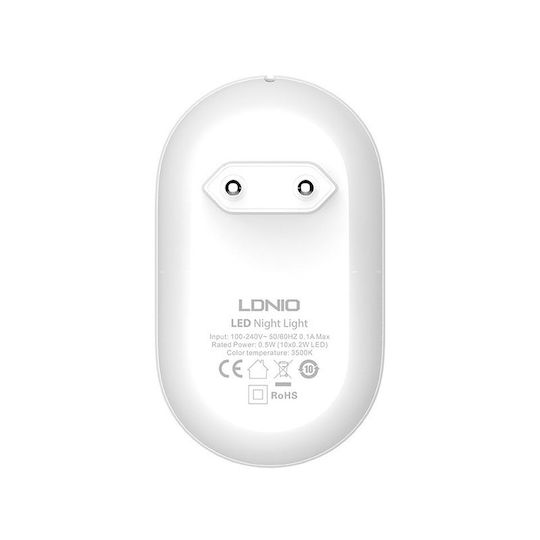 Ldnio LED Φωτιστικό Νυκτός Πρίζας Y2