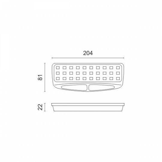 Spot Light LED Backup Emergency Light with Battery Powered and Photocell 30pcs