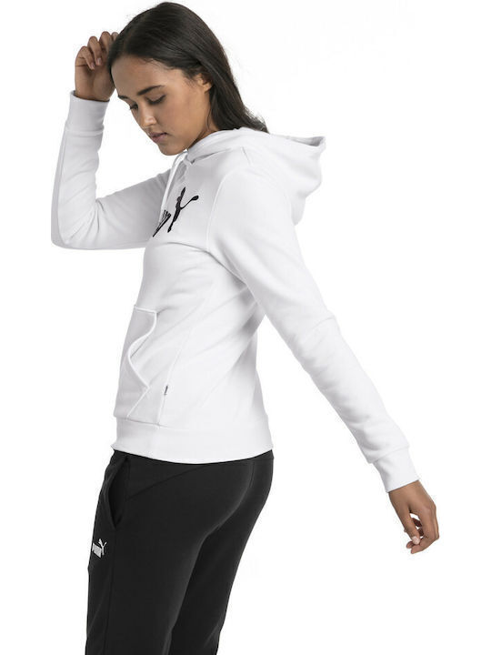 Ess Logo Women's Sweatshirt Hooded White