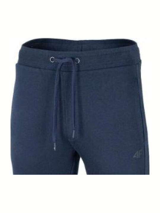 Football Sweatpants with Elastic Blue