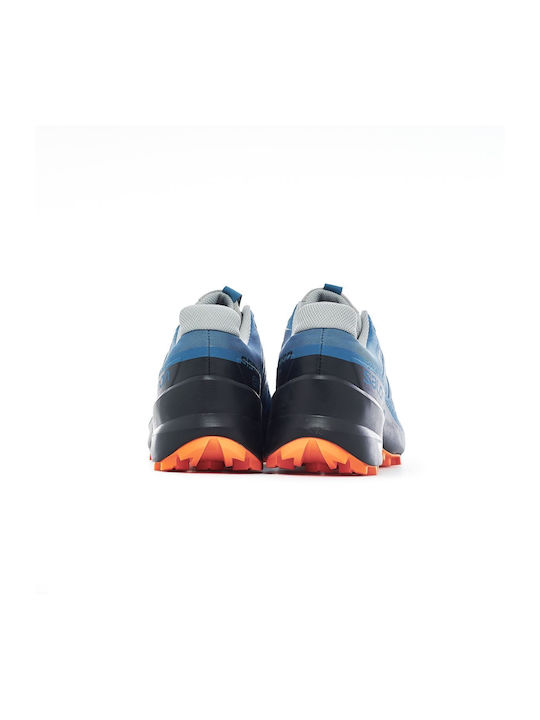 Speedcross 5 GTX Sport Shoes Trail Running Waterproof with Gore-Tex Membrane Mallard Blue / Wrought Iron / Vibrant Orange