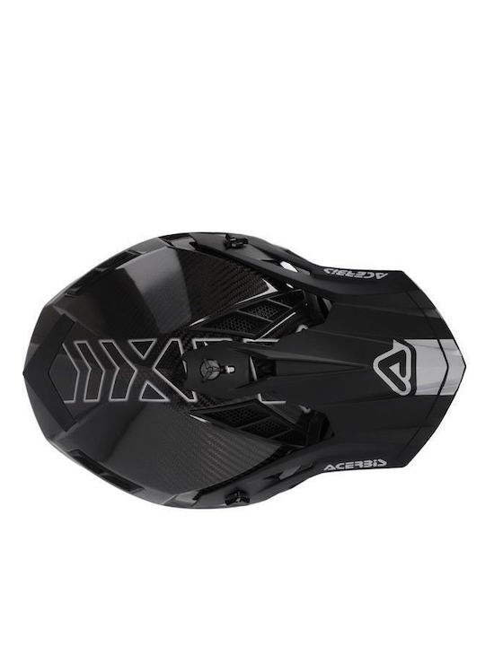Acerbis Steel Carbon Black/Grey Motorcycle Helmet Motocross ECE 22.06