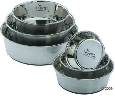 Hunter Edelstahl Stainless Bowls Food for Dog Silver 550ml 13cm 41712