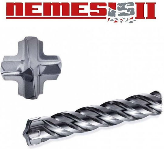 Makita Nemesis II Four-Cut Drill with SDS Plus Shank for Masonry 6x115mm