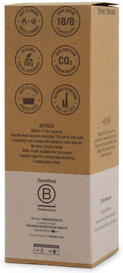 24Bottles Clima Bottle Thermos Stainless Steel BPA Free 500ml White