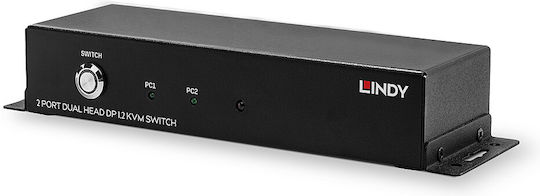 Lindy Dual Head DisplayPort 1.2 KVM Switch
