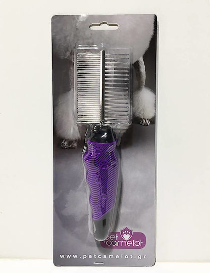 Pet Camelot Comb for Misc Hair Lengths Double Sided for Coat Grooming