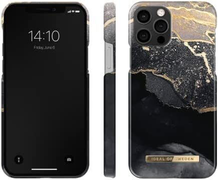 iDeal Of Sweden Fashion Back Cover Πλαστικό Golden Twilight Marble (iPhone 12 / 12 Pro)