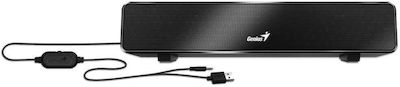 Genius 100 Black Soundbar 6W Black