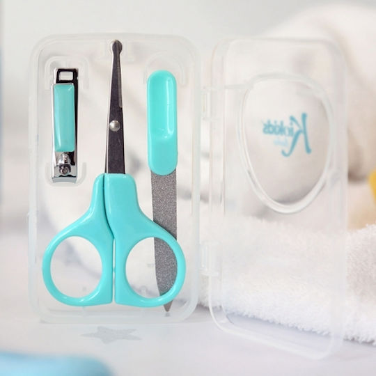Kiokids Baby Badezubehör Nagelpflege-Set für Babys Blau 3 Stücke