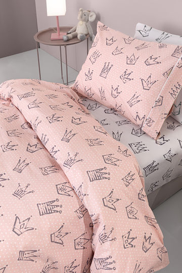 Guy Laroche Majesty Kids Duvet Cover Single Cotton Pink 165x225cm