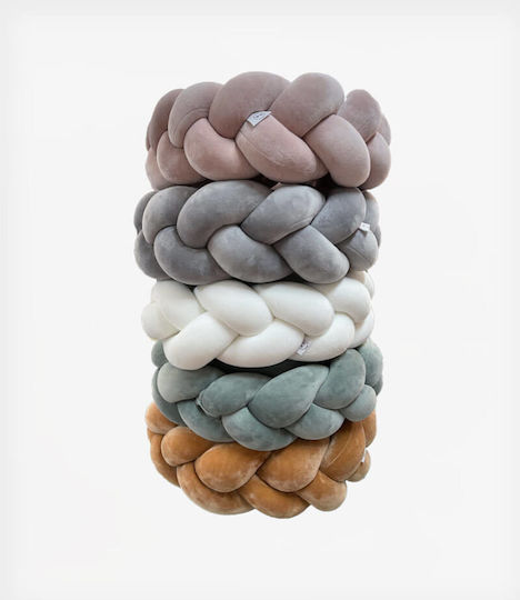 Tiny Toes Crib Bumpers Braided Inside Green 16x200cm