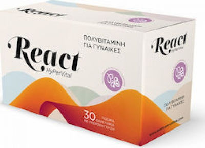 Evercare React HyPerVital Vitamin for Energy, Immune System Boost & Antioxidant 30 pouches