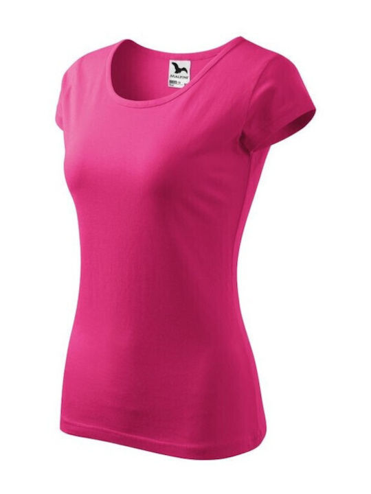 Adler Pure Γυναικείο Διαφημιστικό T-shirt Κοντομάνικο σε Φούξια Χρώμα