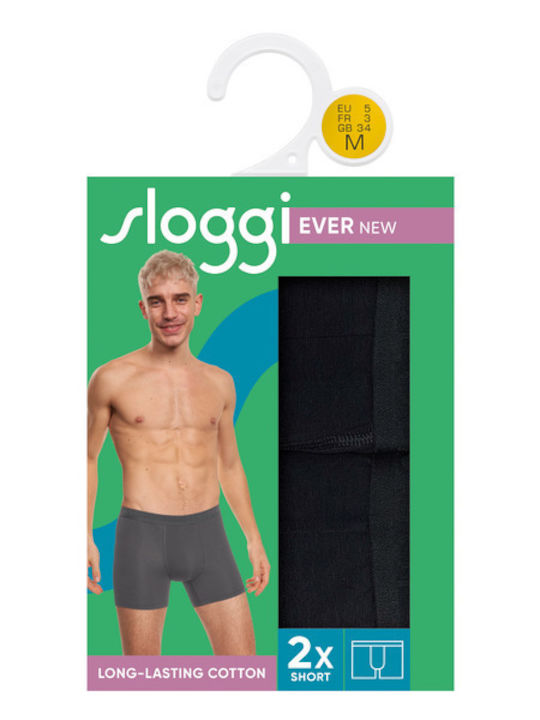 Sloggi Evernew Men's Boxers Black 2Pack