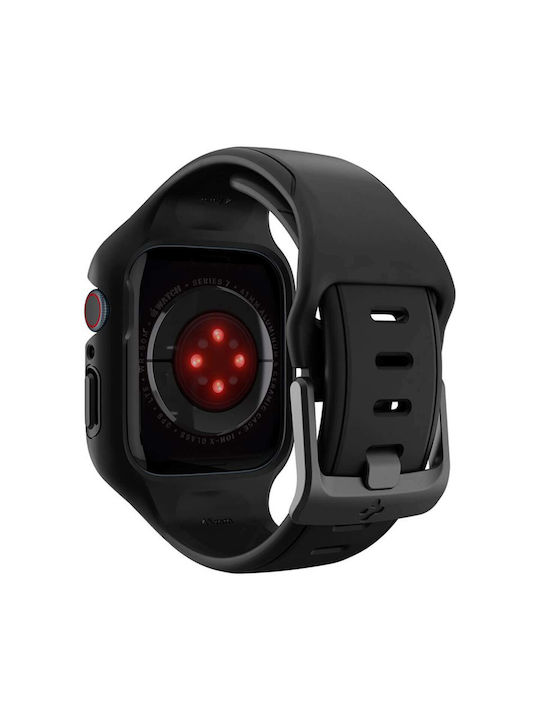 Spigen Liquid Air Pro Θήκη Σιλικόνης σε Μαύρο χρώμα για το Apple Watch 41mm
