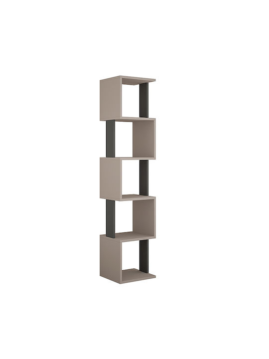 Bookcase Piri Open Mocha / Anthracite 35x30x161cm