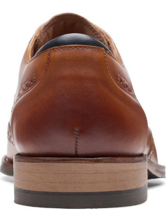 Leder Herren Oxfords Rot