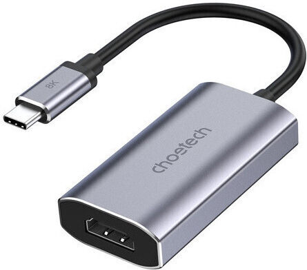 Choetech USB-C Male To Mini DisplayPort Female Converter Gray 1 Piece HUB-M06