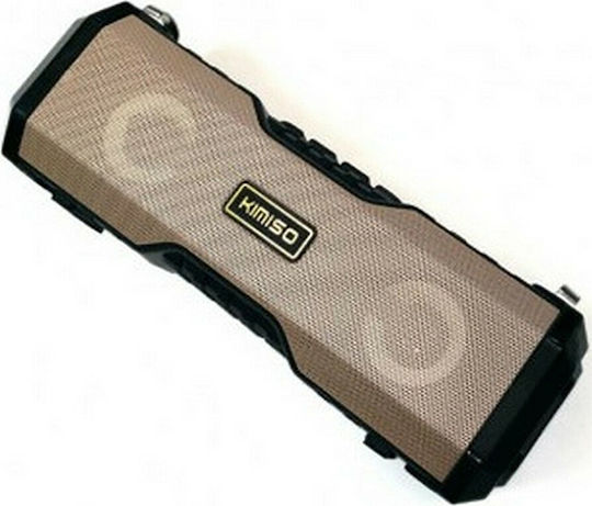 Kimiso S5 Bluetooth Speaker 10W with Battery Life up to 5 hours Gold/Black