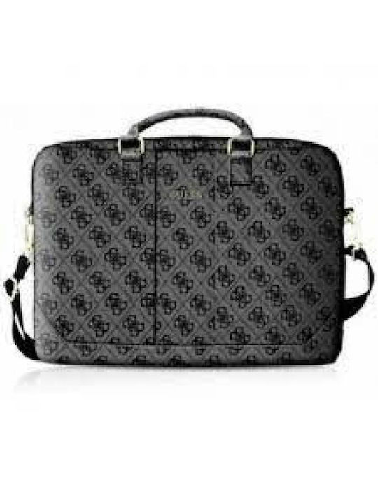 Guess Quilted Tasche Schulter / Handheld für Laptop 15" in Schwarz Farbe