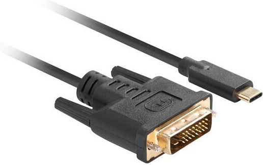 Lanberg Video Cable USB-C Male - DVI-D Black 1.8m CA-CMDV-10CU-0018-BK