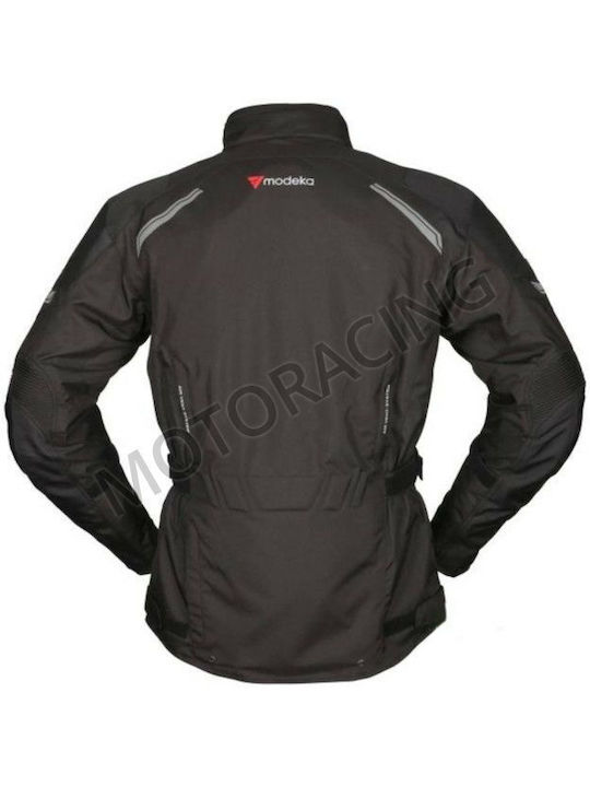 Modeka Striker Χειμερινό Ανδρικό Μπουφάν Μηχανής Αδιάβροχο Μαύρο