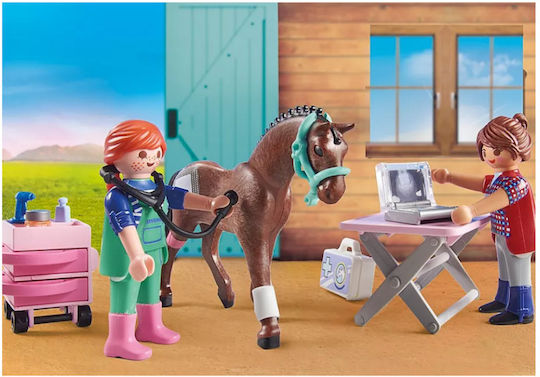 Playmobil Land Tierarztpraxis für Pferde für 4-10 Jahre