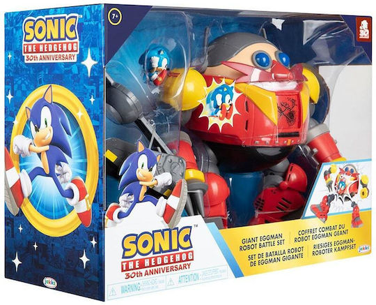 Jakks Pacific 30th Anniversary Giant Eggman Robot Battle Set Sonic για 3+ Ετών