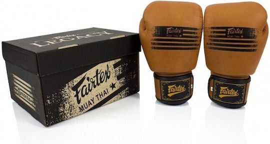 Fairtex BGV21 Γάντια Πυγμαχίας από Συνθετικό Δέρμα για Αγώνα Καφέ