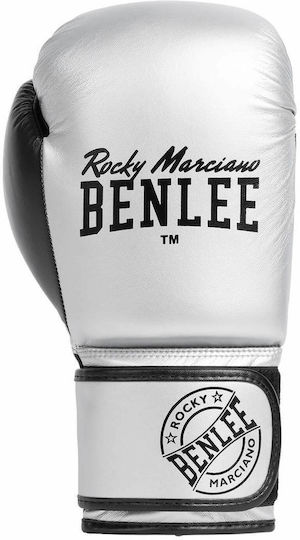 Benlee Carlos 199155 Boxing Gloves made of Synthetic Leather for Match Silver