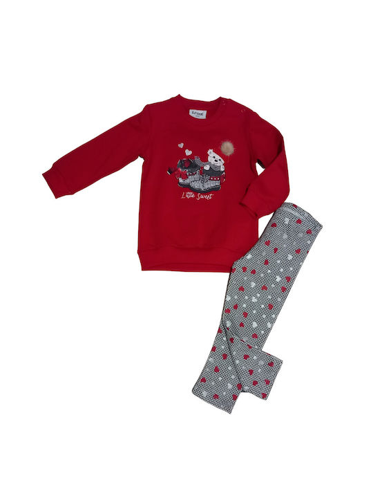 Trax Kids Set with Pants Winter 2pcs Red