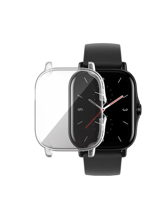 Full Cover Θήκη Σιλικόνης σε Διάφανο χρώμα για το Amazfit GTS 2