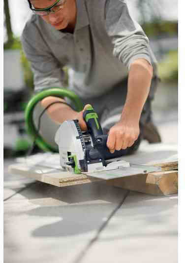 Festool TS 75 EBQ-Plus-FS cu control de viteză și cu sistem de aspirare