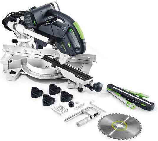 Festool KS 60 E-Set Фугопила Ток Плъзгащо се с Мощност 1200W & Диаметър на Диска за Рязане 216мм