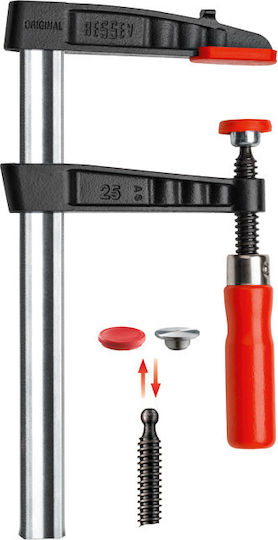 Bessey TGN40T25 Clește Robust Tip "F" cu Deschidere Maximă 400mm