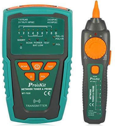 Proskit MT-7028 S/PRO Kabeltester Netzwerk RJ11 / RJ45 Digital