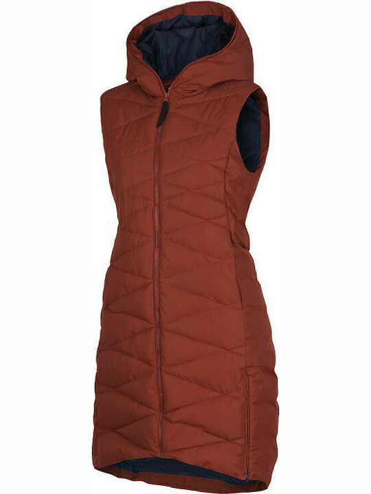 Street Raelyn Women's Long Puffer Jacket for Winter Rust