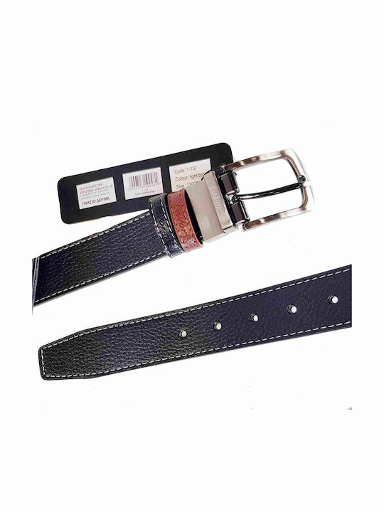 Men's Belt Leather Double Sided Black/Brown
