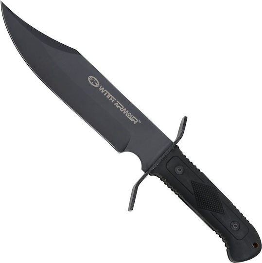 WithArmour Bowie Μαχαίρι Μαύρο σε Δερμάτινη Θήκη