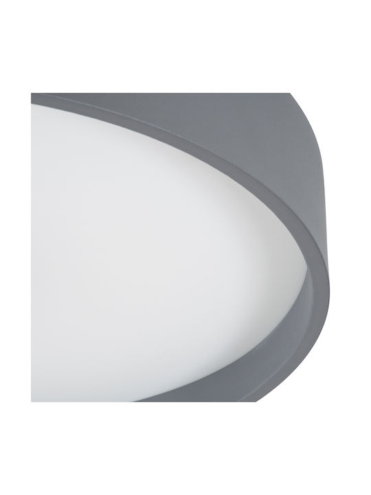 GloboStar Narnia Ceiling Mount Light 60cm Gray with Integrated LED and Remote Control